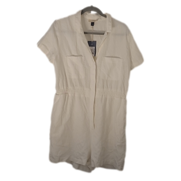 Universal Thread Pants - Universal threads white linen romper size large